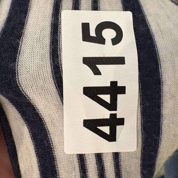 Zenergy Chico’s Maxi Dress Women XL (3) Blue White Stripe Nautical Sailor Cruise - Picture 15 of 15